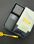 Coffee Break Gift Box with 12-ounce coffee bag, eco-friendly tumbler, gold clip, and spoon