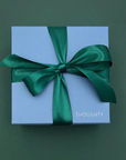 Thoughty Tea Time Gift Box tied with satin ribbon, perfect for gifting