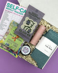 Mood boost gift box for college students with signature label and handwritten note card