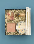 Shine On celebration gift box with disco ball coasters, Bubbly Bears, shower steamers, sparklers and pastel matches