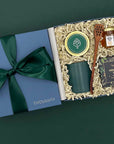 Thoughty Tea Time Gift Box tied with satin ribbon, perfect for gifting