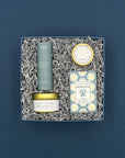 Spa-inspired self-care gift box featuring calming scents and soothing treats