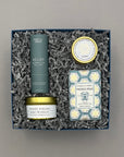 Spa-inspired self-care gift box featuring calming scents and soothing treats