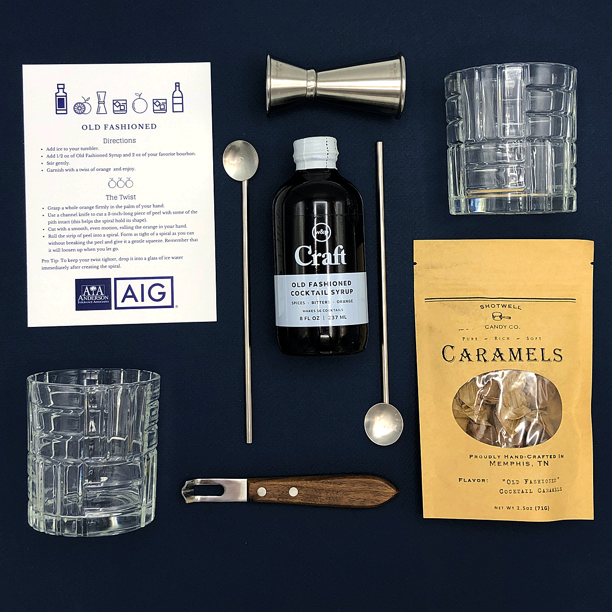 Custom Virtual Cocktail Party in a Box Thoughty