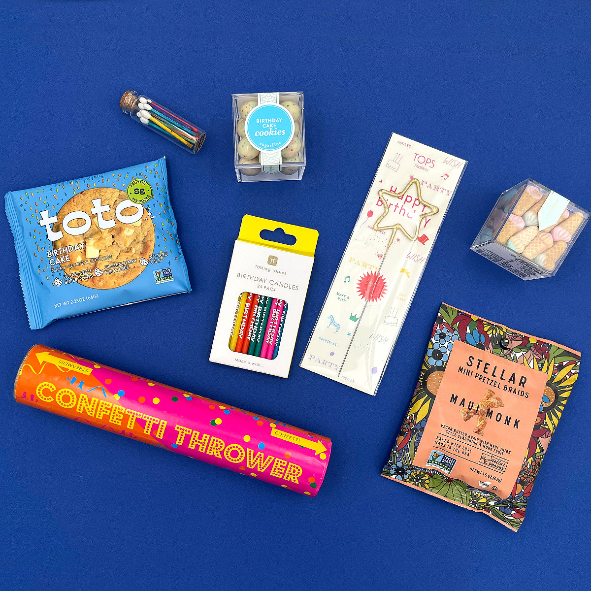 Birthday celebration care package.