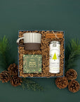 Holiday Sea Salt Caramel Cocoa Cookies and Cedarwood Chai Tea inside The Fraser Gift Box.
